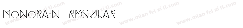 Monorain Regular字体转换